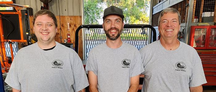 PW Fleet Division in work bay