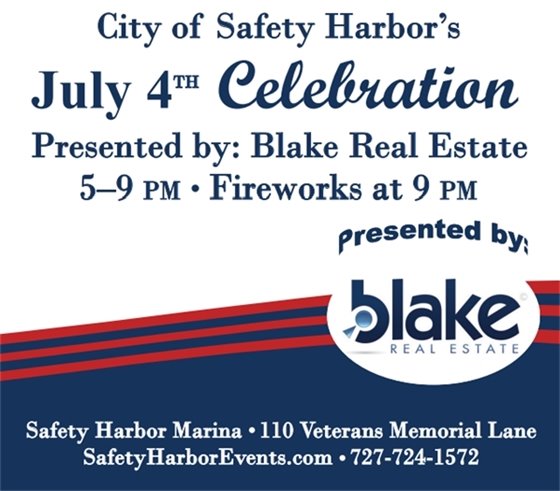 July 4th Celebration presented by Blake Real Estate is next Monday. Celebration begins at 5PM at Waterfront Park. Fireworks go off at 9PM. Event if Free and Family Friendly