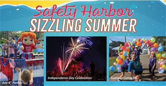 Safety Harbor Sizzling Summer - July 4th Parade, Fireworks, Summer Carnival