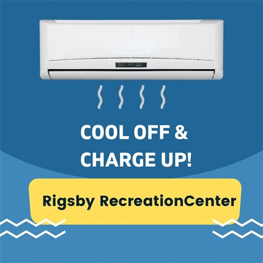 Cooling and Charging Station at Rigsby Recreation Today and Tomorrow