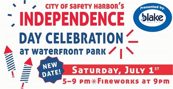 Independence Day Celebration on Saturday, July 1, 2023, 5 to 9pm. Fireworks display happens at 9pm.