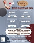 Friends of the Library Annual Membership Drive. Individual $20 per year, Family $25 per year, Lifetime $150 one time donation, Family Lifetime $200 one time donation. For information on how to become involved, attend a meeting or contact us by visiting FriendsSafetyHarborLibrary.org